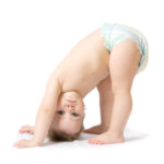 cute baby girl  isolated on white