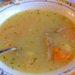 La vieja receta de sopa de pollo
