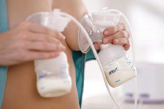 extracción de leche materna